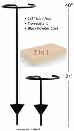 Outdoor Hanging Basket/Plant Stand - Use With Standard 10" Pots - 40" Tall -Plant Shop screenshot202023 08 3120112700 98253.1693511363